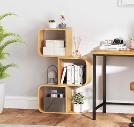 Bamboo s shaped shelf