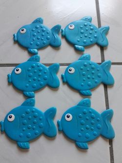 6 new bathtub non slip fish
