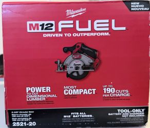 Milwaukee M12 FUEL 5-3/8" Circular Saw Tool Only
