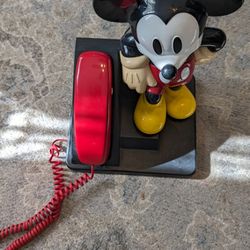 Vintage Disney Mickey Mouse Telephone AT&T Designline Phone 1990's