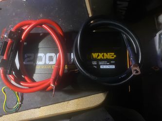 8ft (4ft pos x 4ft neg) of 2 gauge battery cable.