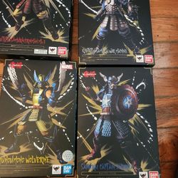 MARVEL CAPTAIN AMERICA, IRON MAN , WOLVERINE, WAR MACHINE 