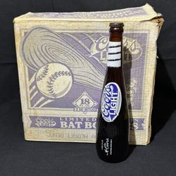 Coors Brand “EMPTY”  Baseball Bat Bottles