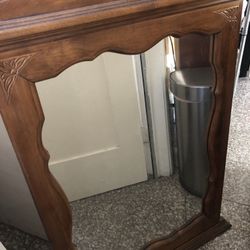 Real Wood Mirror