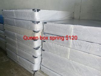 $120 queen box spring brand new free delivery same day