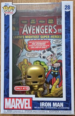 Funko Pop! Comic Cover #28 ~ Iron Man ~ Avengers #1 ~ Target Exclusive