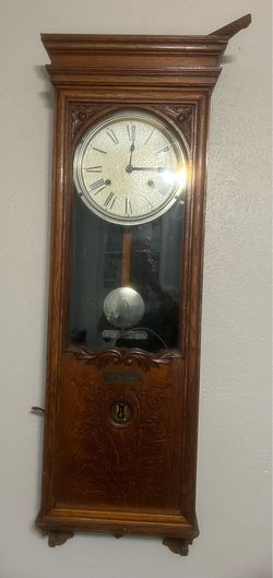 🏛️ ANTIQUE BUNDY TIME RECORDER WALL CLOCK 🕰️ 🏛️ RELOJ ANTIGUO BUNDY TIME RECORDER 🕰️