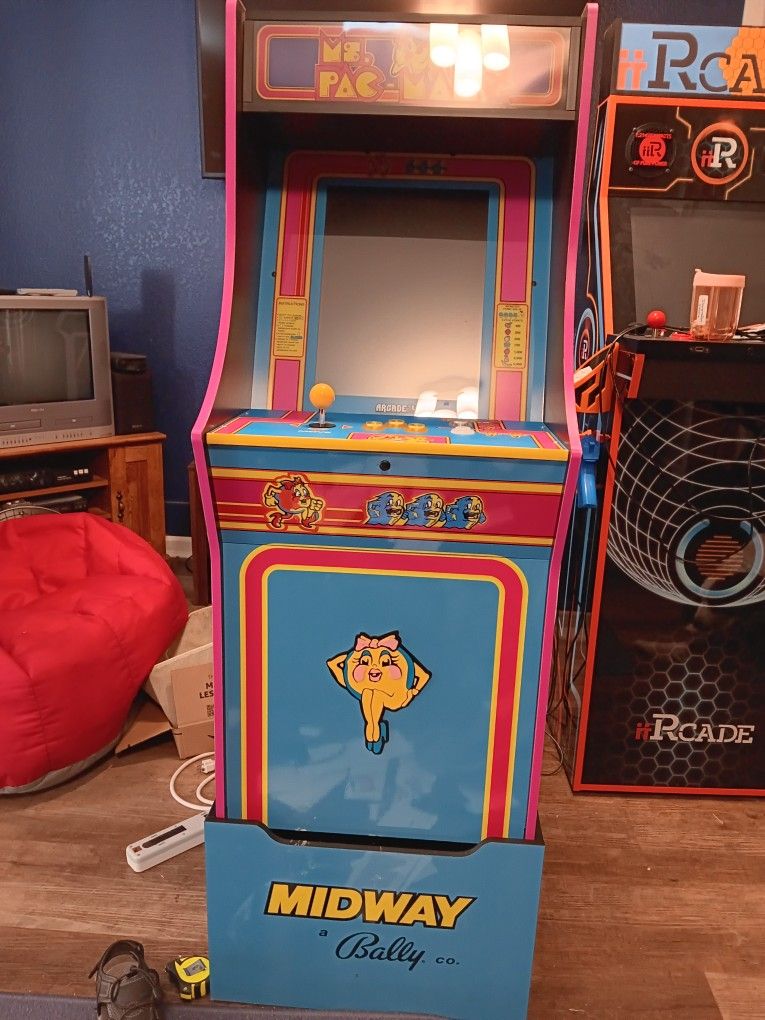 Modded Arcade1up Ms. Pac-man 3/4 Scale Arcade Cabinet