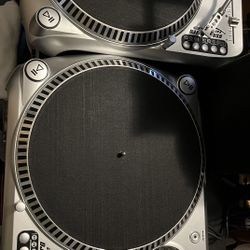 DJ Turntables Set With Ortofon Needles