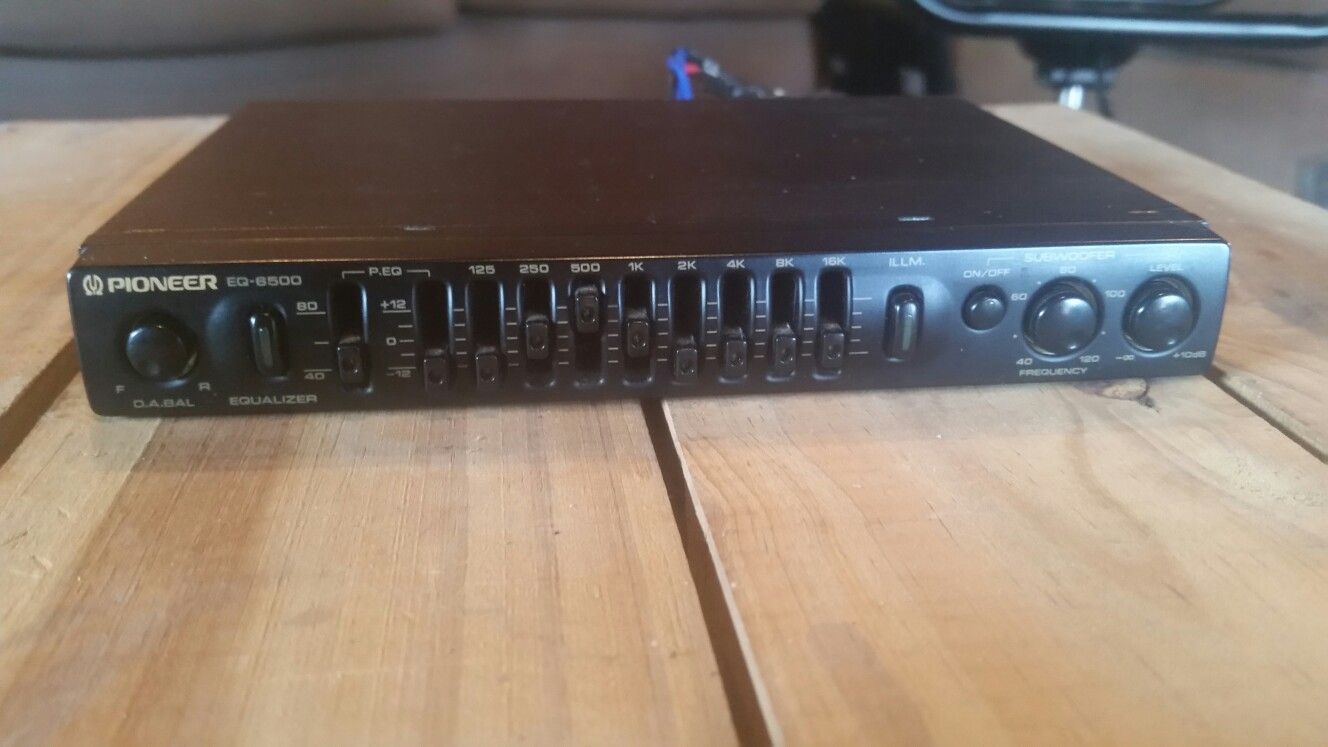 Pioneer car audio equalizer EQ6500