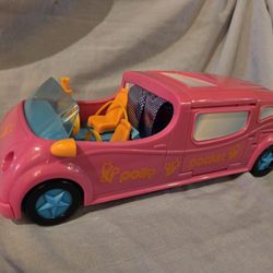 POLLY POCKET 2002 Pink Visit> Stretch Limo Hollywood..