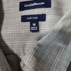 Croft&Barrow Button Down Shirt Grey Med