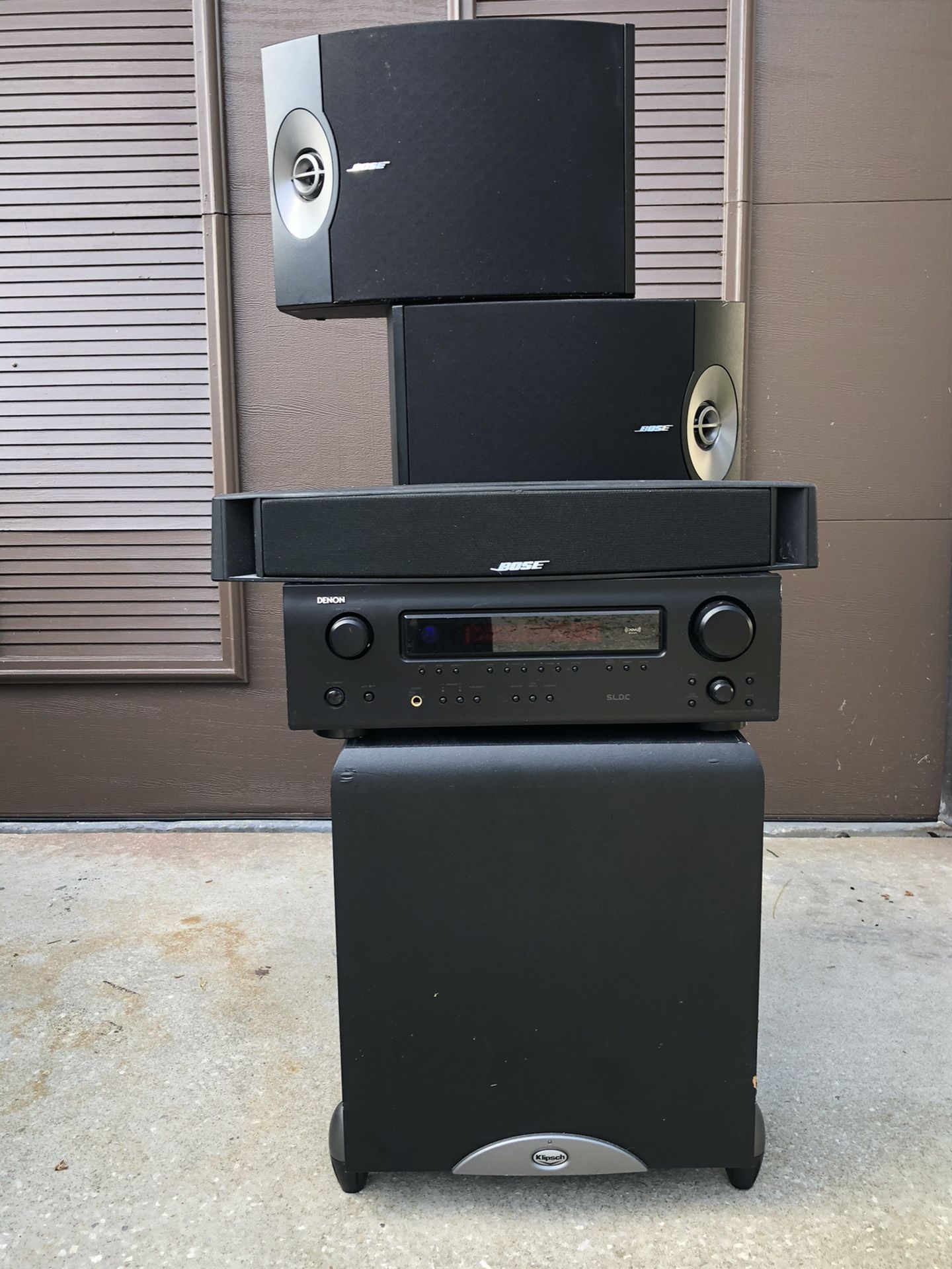 BOSE Speakers with DENAN Stereo Receiver