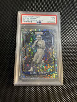 2020 Justin Herbert SP - No Huddle Prizm PSA 9