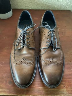 Aston Grey Brown Wing Tips Size 11