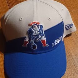 New England Patriots Hat Cap Fitted Small Medium 1960 Est Maye Bardy Gronk