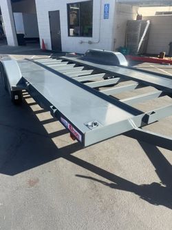 2026 Carson California Car Hauler 7X16 7 (GRAY)