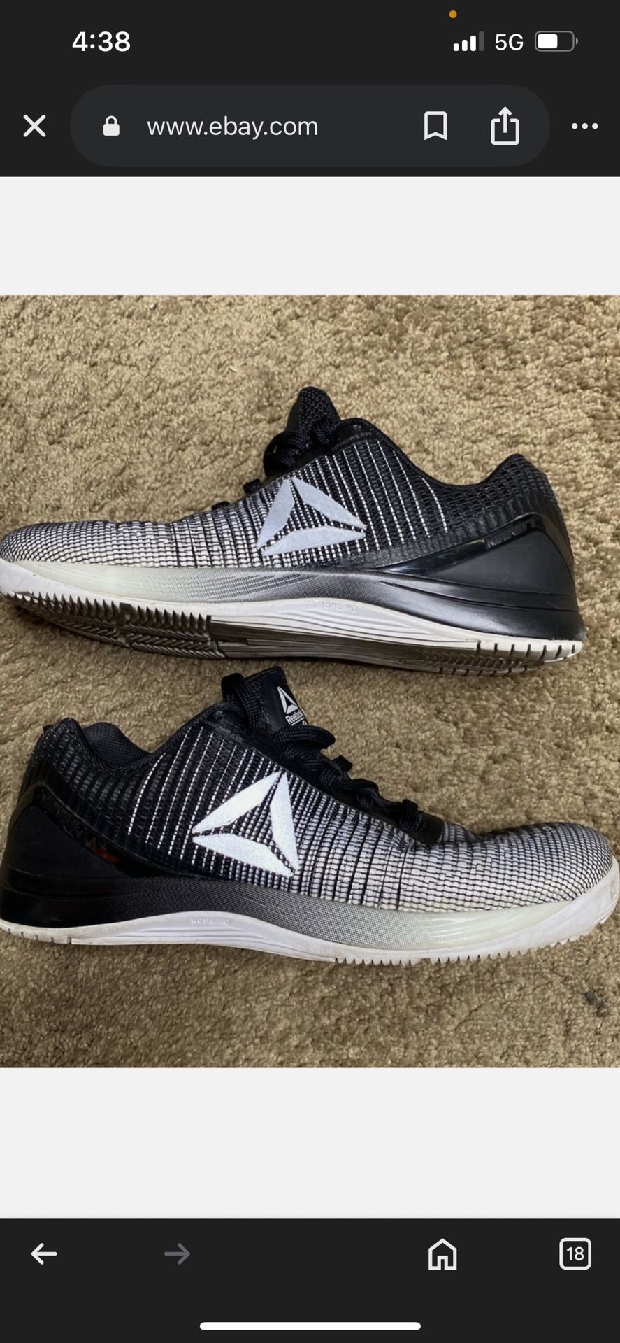 Reebok CrossFit Nano 7 Weave Cross Training Athletic Shoe Women Sizez 9 BS8352