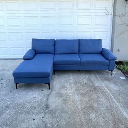 Blue Sectional Couch / Sofa [FREE Delivery🚚]