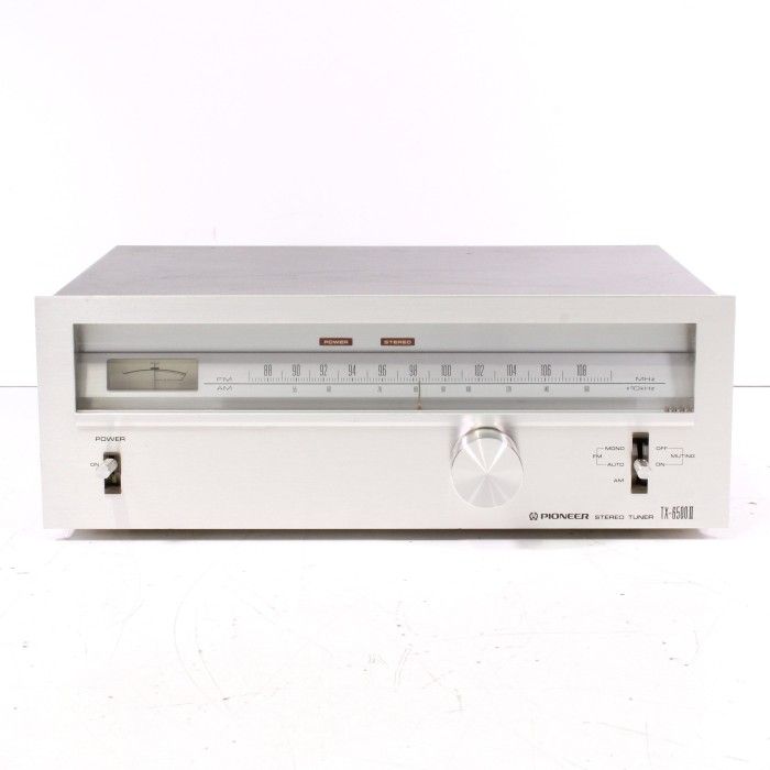 Pioneer TX-6500II Vintage AM/FM Stereo Tuner Silver Face (1976)