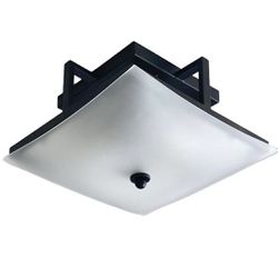 Modern glass ceiling light 12” semi flush mount light fixture