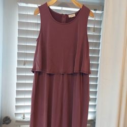 Sleeveless  Purple Casual Dress Size M