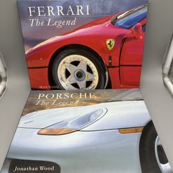 Ferrari: The Legend  Mark Koenig & Porsche The Legend Jonathan Wood Hardcovers