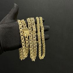 14K Gold filled chino link chains 