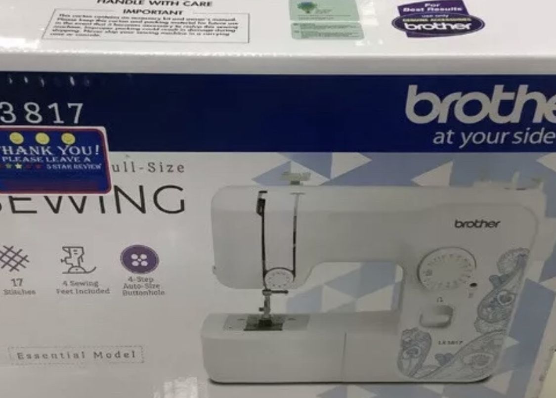 New Brother LX3817 Full Size 17 Stitches Sewing Machine Lightweight