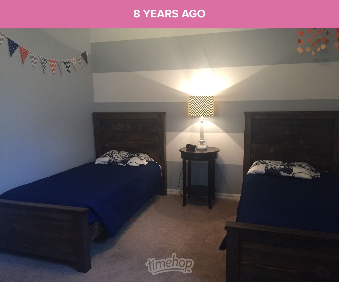 1 Wooden Frame Twin Bed With Twin Mattress