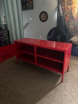 IKEA PS Red Shelf/Organizer/Tv/Entertainment Stand