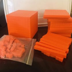 Math Manipulative Base Ten Blocks Educational Toy