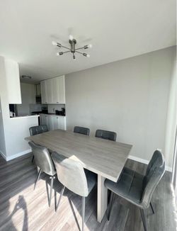 Dining table and chairs