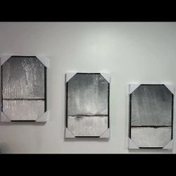 Minimal Gray Landscape Print Set of 3 -16"x 24" each ***NEW***