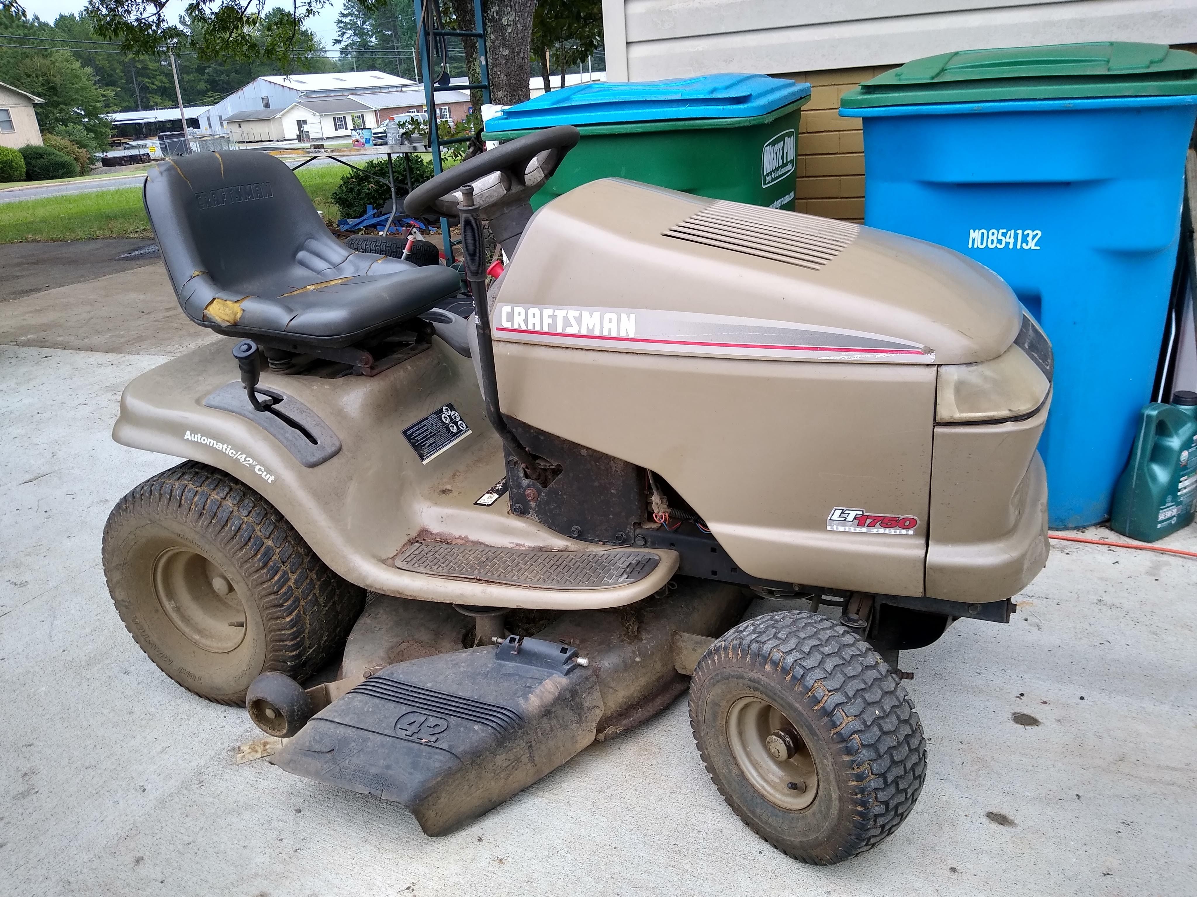 Craftsman LT1750 For Parts or Repair