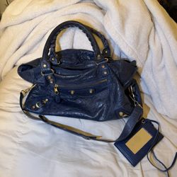 Navy Blue Balenciaga Bag