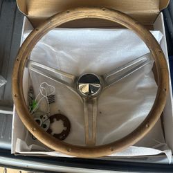 Wood Steering Wheel 15”