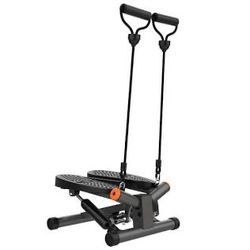 Compact Mini Stepper with Resistance Bands and LCD Display for Home Fitness
