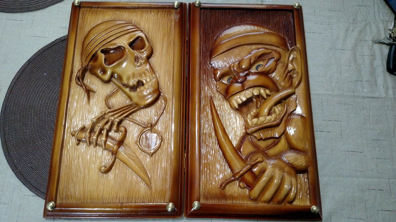 Most Cool Backgammon Board Pirate Monkeys