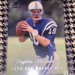 1998 AFC Top Rookie Football Card Peyton Manning Colts Rookie 