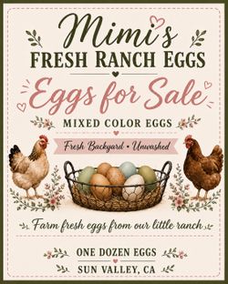 Fresh eggs / huevos frescos
