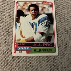 1981 Topps Kellen Winslow Rookie Card
