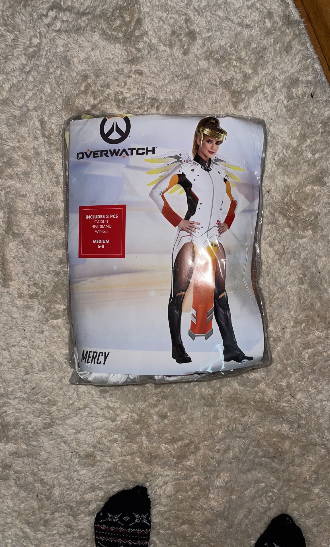 Overwatch Mercy Costume - Size M (6-8)