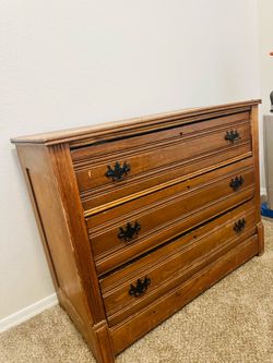 Solid wood dresser