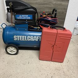 Steel Craft 13-Gallon 5HP Air Compressor + Air Tools