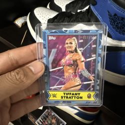 Tiffany Stratton Bape X WWE Topps Trading Card 10/150 Blue Camo