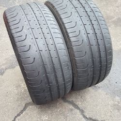 2USED TYRES PIRELLI.      255/40/19.      70% TREAD.     @$100, INSTALLED Both