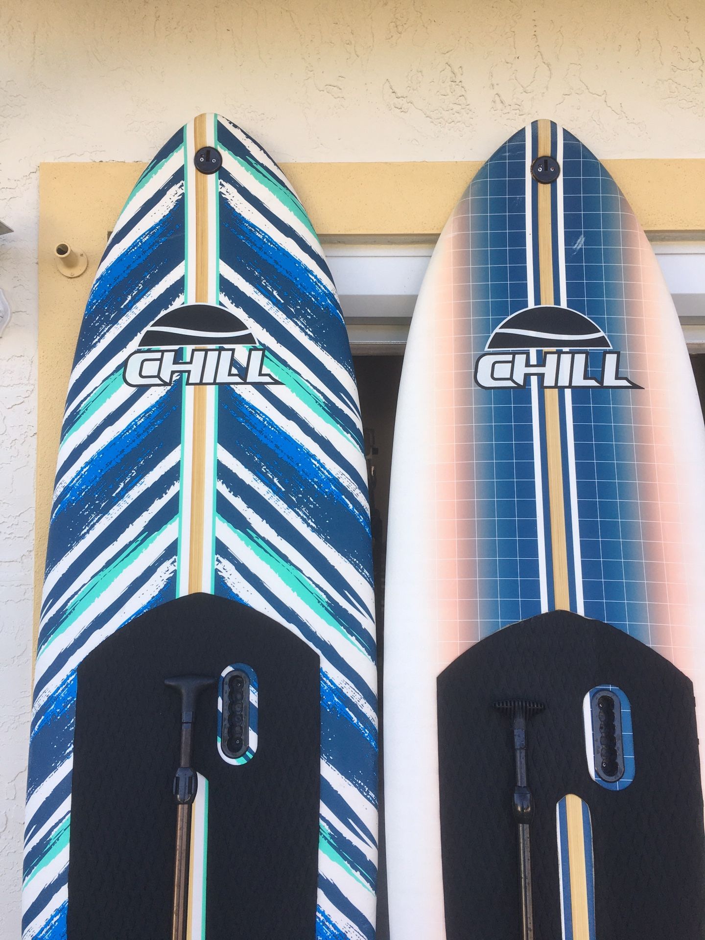 Two Chill Nalu 8' StandUp Paddle Board Packages (Blue/Green) & (Blue