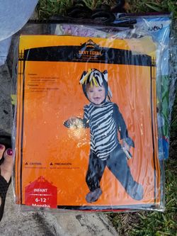 Zebra costume new infant