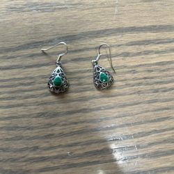 Silver earrings